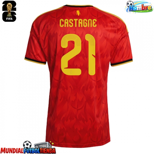 Camiseta Bélgica Timothy Castagne #21 Primera Equipación Replica Mundial 2026 mangas cortas